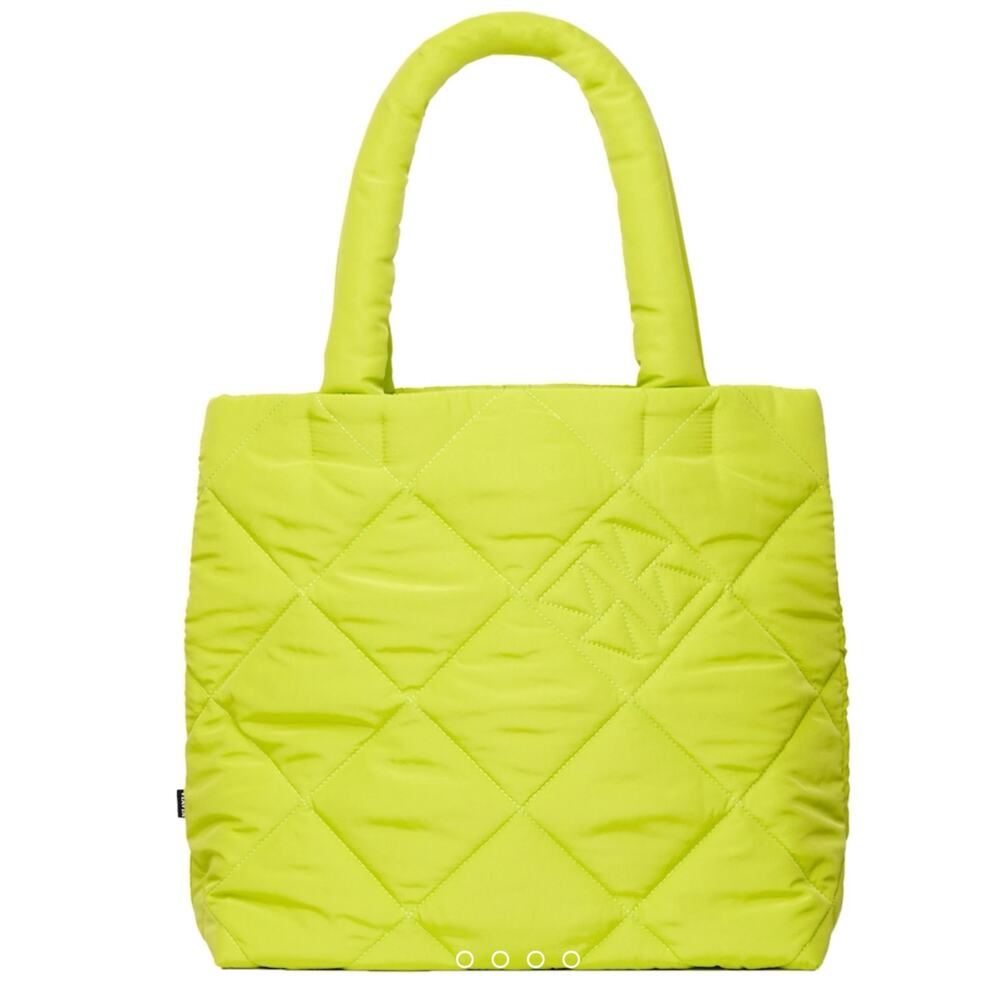 VIAVIA Logo Puff Bag in Fragile Sprout Green Fragile Sprout Tote Bog